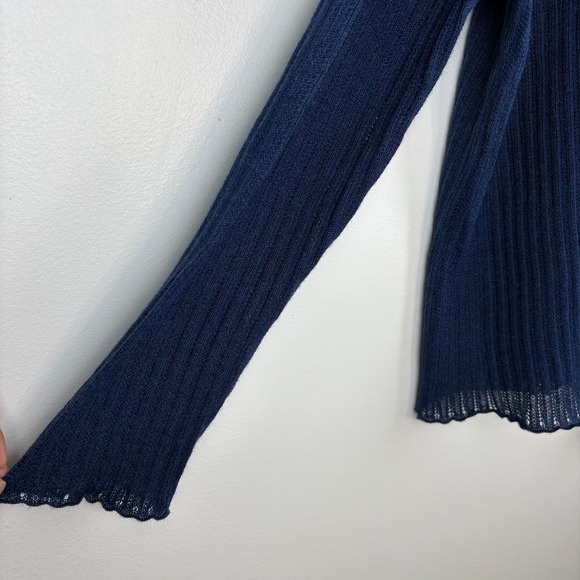 Peruvian Link Isabelle Alpaca Blend Cardigan Womens Size XL** Blue Knit Sweater - Picture 4 of 9